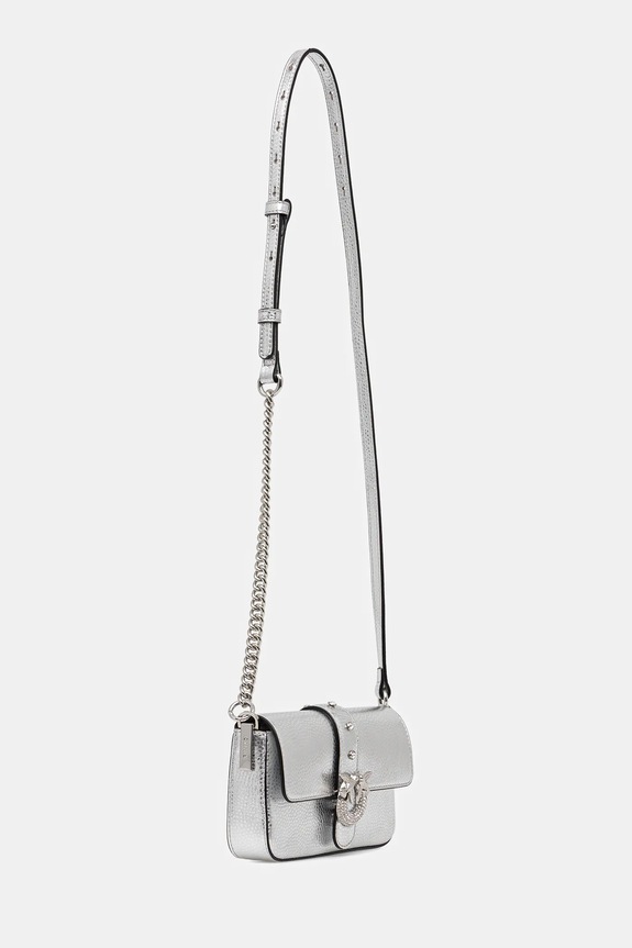 Pinko borsa a mano in pelle 105353.A2WD argento AW25