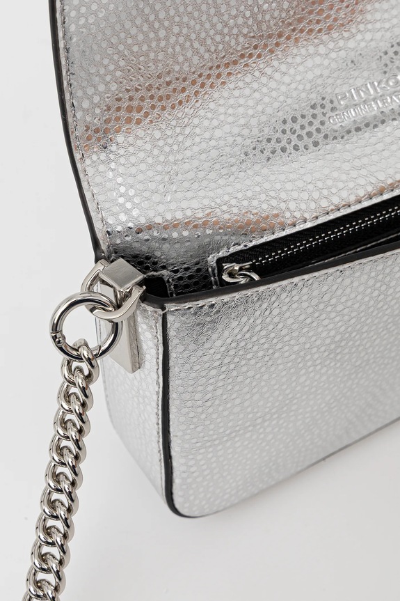 Pinko borsa a mano in pelle 105353.A2WD argento