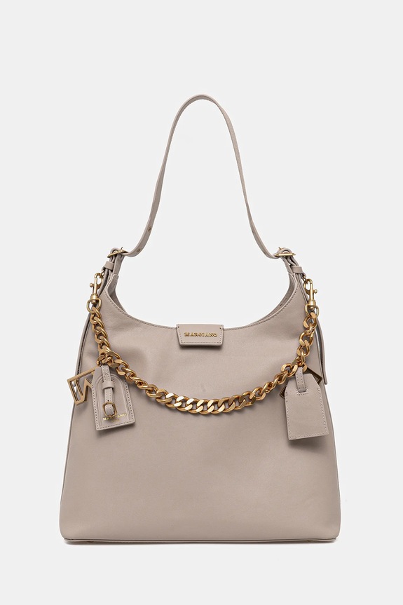 Marciano by Guess torebka skórzana skóra licowa beżowy 5YGZ05.7330A
