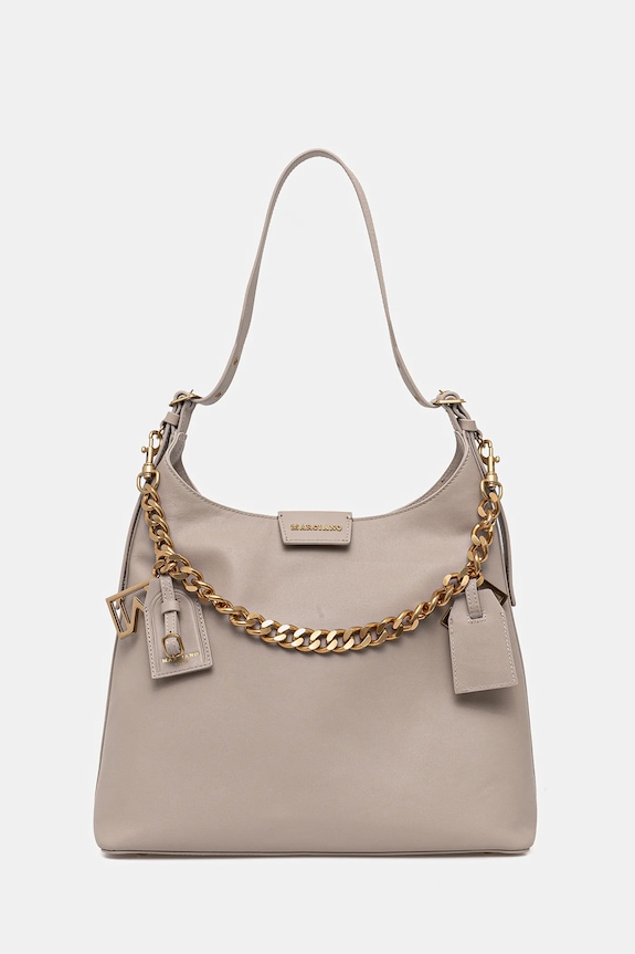 Marciano by Guess torebka skórzana skóra licowa beżowy 5YGZ05.7330A