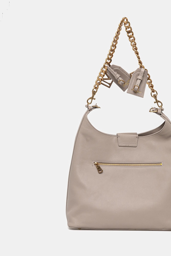 Akcesoria Marciano by Guess torebka skórzana 5YGZ05.7330A beżowy