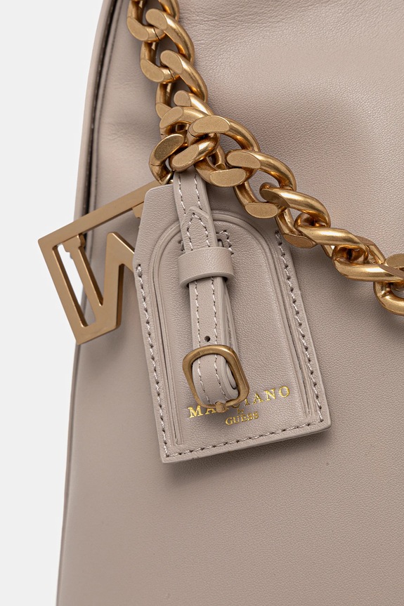 Marciano by Guess torebka skórzana beżowy 5YGZ05.7330A