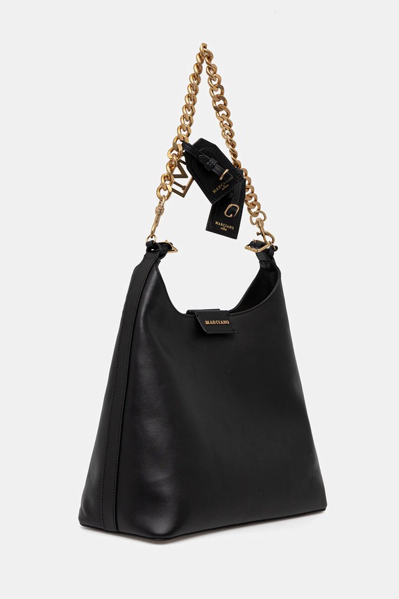 Marciano by Guess torebka skórzana 5YGZ05.7330A czarny AW25