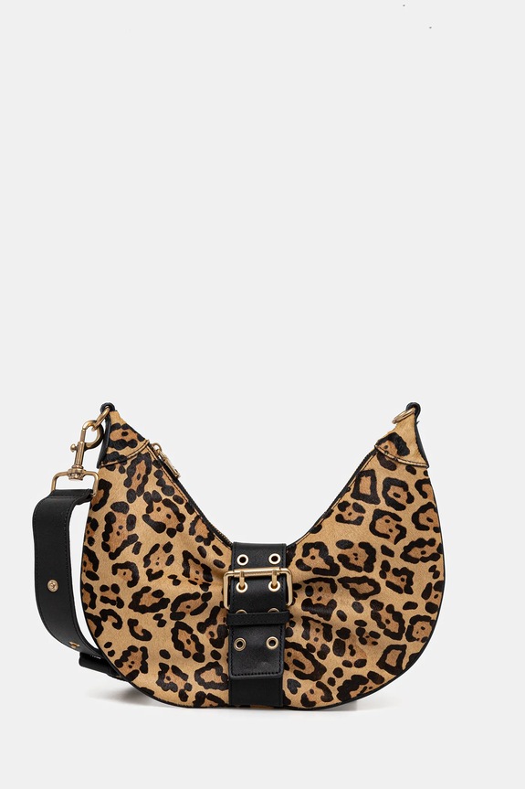Marciano by Guess geantă de piele nu incape in A4 bej 5YGZ07.7367A