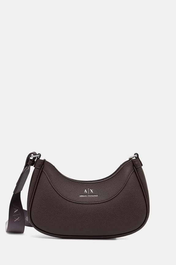Armani Exchange torebka crossbody damska z imitacji skóry brązowy 942883.CC783.
