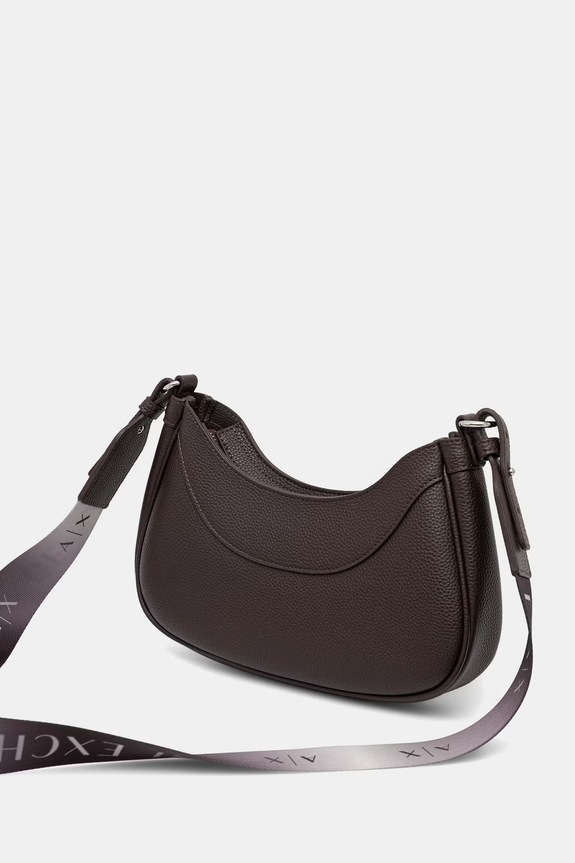 Akcesoria Armani Exchange torebka crossbody damska z imitacji skóry 942883.CC783. brązowy