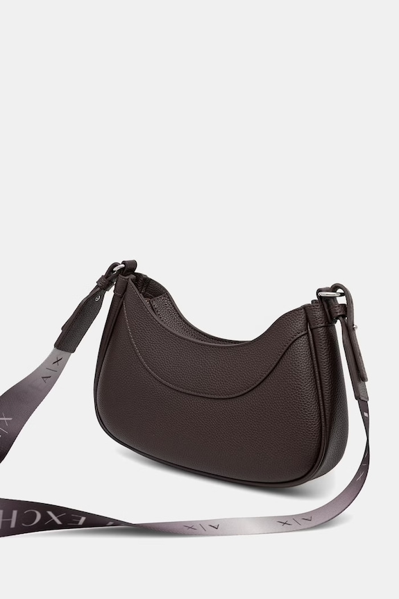 Akcesoria Armani Exchange torebka crossbody damska z imitacji skóry 942883.CC783. brązowy