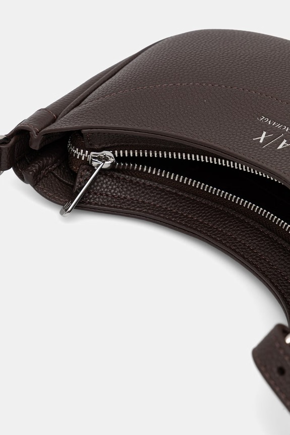 Armani Exchange torebka crossbody damska z imitacji skóry 942883.CC783. brązowy