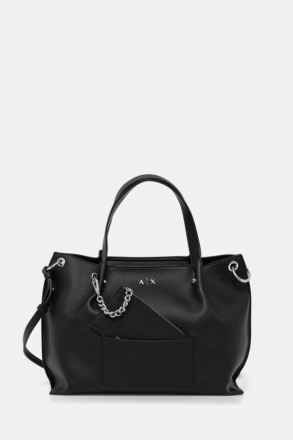 Armani Exchange torebka mieści A4 czarny XW001211.AF15625