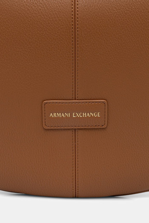 Akcesoria Armani Exchange torebka damska z imitacji skóry XW001573.AF15632 brązowy