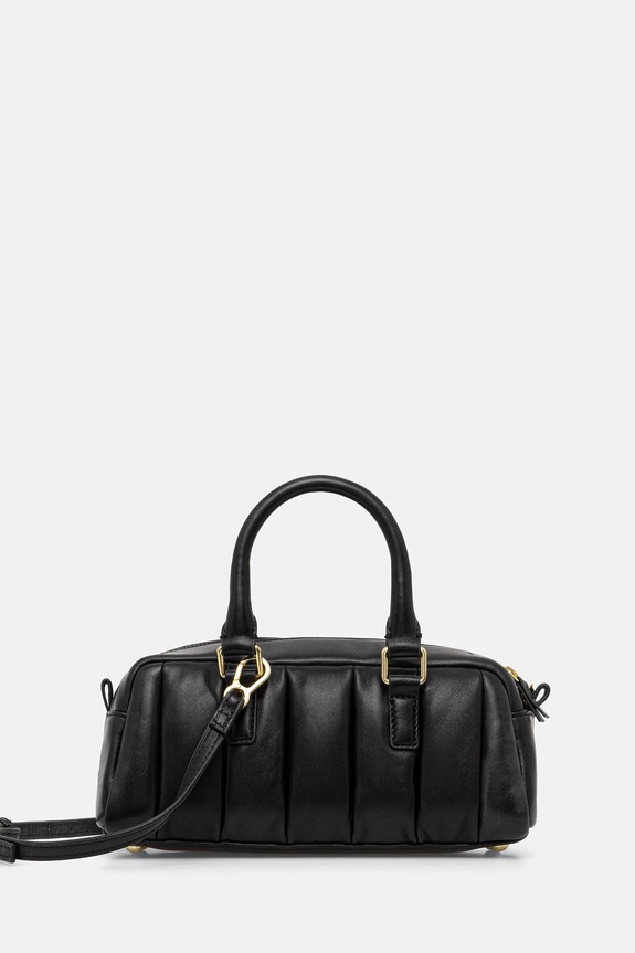 Δερμάτινη τσάντα Stand Studio Jemima λείο δέρμα μαύρο 66533.7010