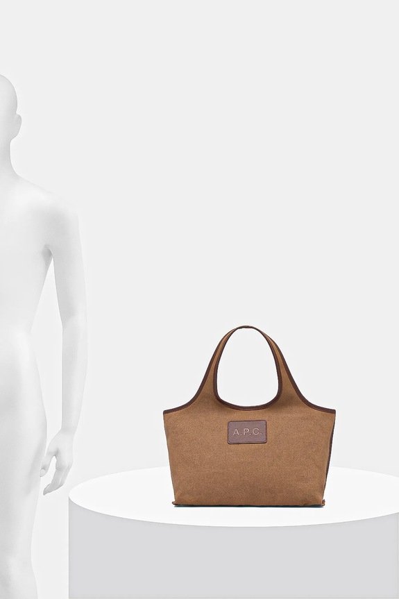 A.P.C. geantă de bumbac cabas harper mini COHKF.F67039