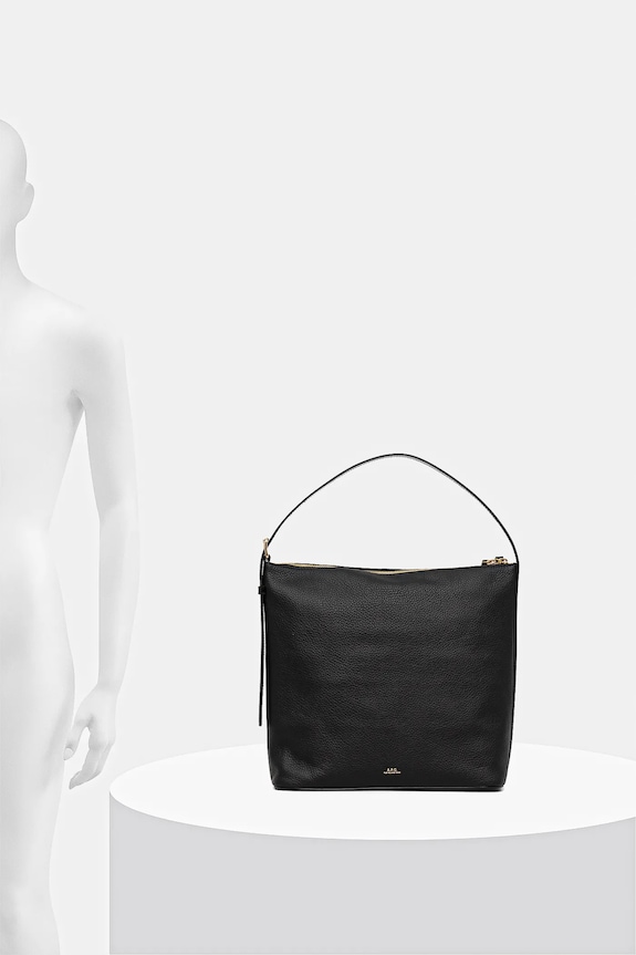 A.P.C. borsa a mano in pelle sac vera PXCBL.F61902
