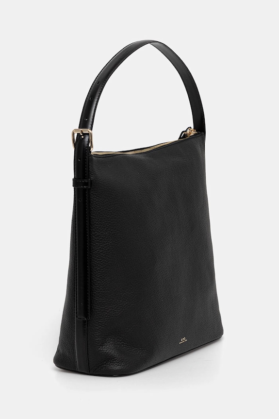 A.P.C. borsa a mano in pelle sac vera PXCBL.F61902 nero SS26