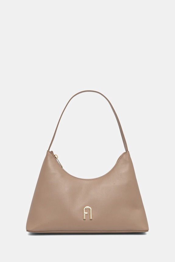 Δερμάτινη τσάντα Furla λείο δέρμα καφέ WB00782.AX0733.1257S