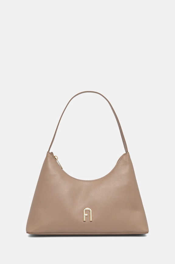 Kožna torba Furla bez uzorka smeđa WB00782.AX0733.1257S