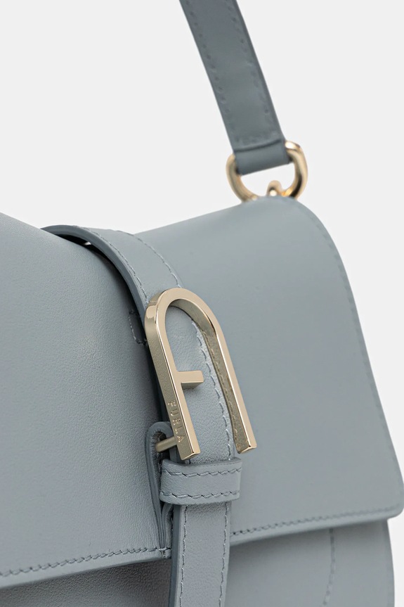 Usnjena torbica Furla modra WB01032.BX2045.3963S