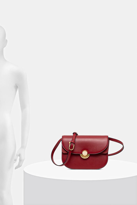 Furla torebka skórzana WB01355.BX0428.4021S bordowy