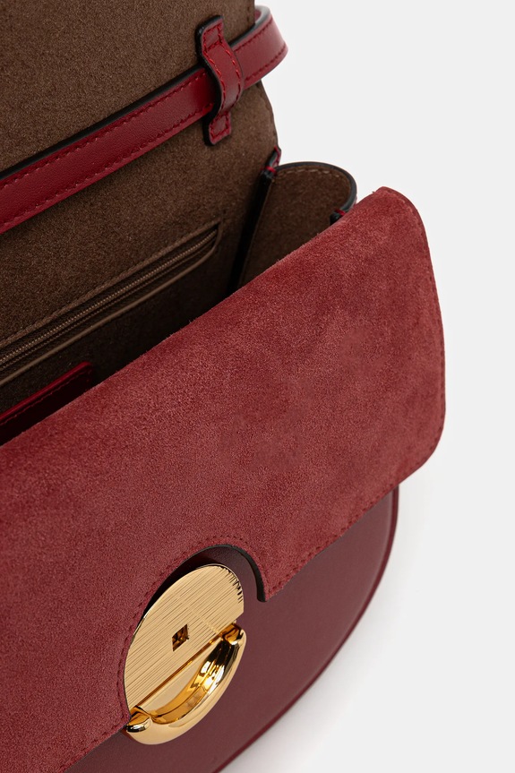 Furla torebka skórzana bordowy WB01355.BX0428.4021S