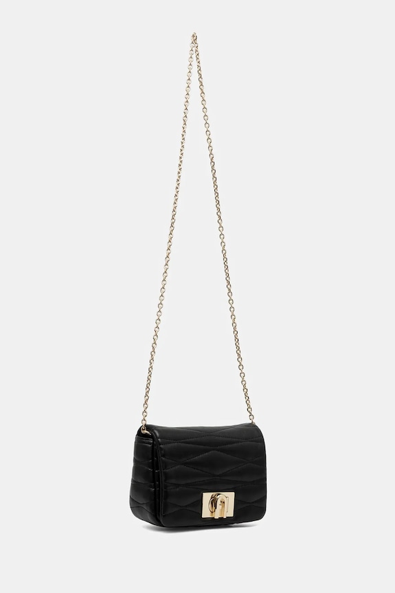 Δερμάτινη τσάντα Furla WE00735.BX3221.O6000 μαύρο AA00