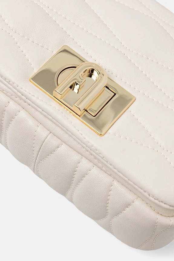Usnjena torbica Furla bež WE00735.BX3221.PNN00