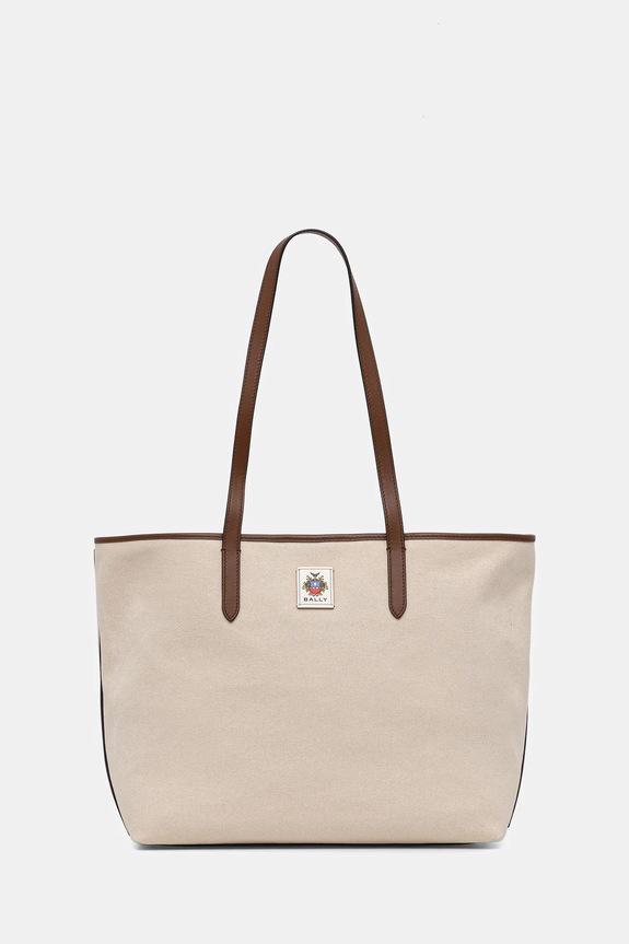 Torba Bally bez uzorka bež WAE07I
