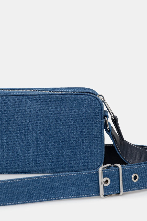 Αξεσουάρ Τζιν τσάντα Tommy Jeans AW0AW17874 σκούρο μπλε