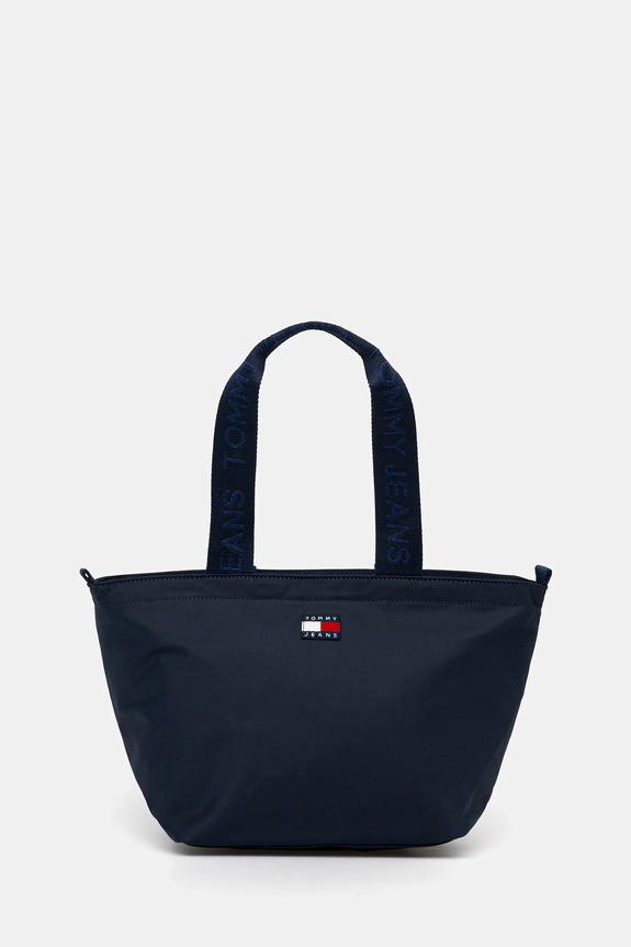 Kabelka Tommy Jeans jednofarebný tmavomodrá AW0AW17890
