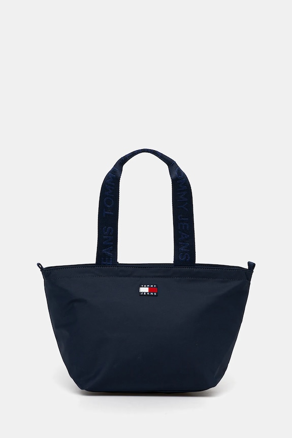 Kabelka Tommy Jeans jednofarebný tmavomodrá AW0AW17890
