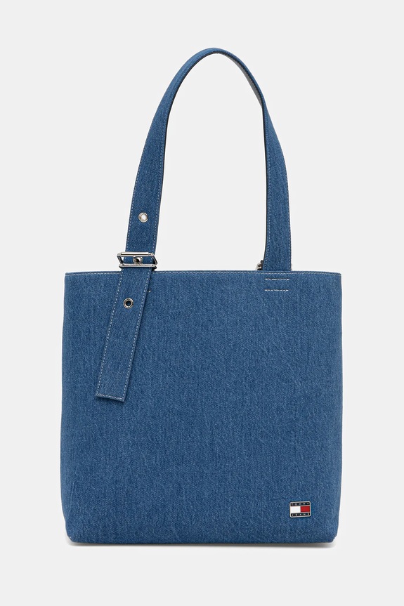 Τζιν τσάντα Tommy Jeans υφασμάτινο μπλε AW0AW18197
