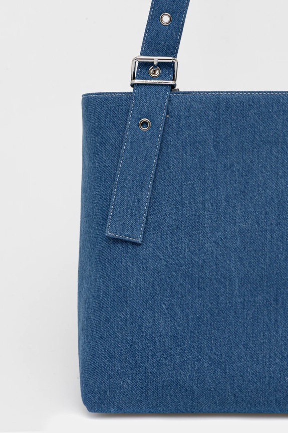 Αξεσουάρ Τζιν τσάντα Tommy Jeans AW0AW18197 μπλε
