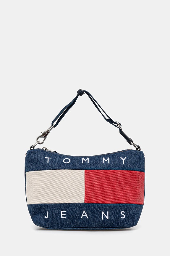 Torbica Tommy Jeans Tekstil mornarsko modra AW0AW18213