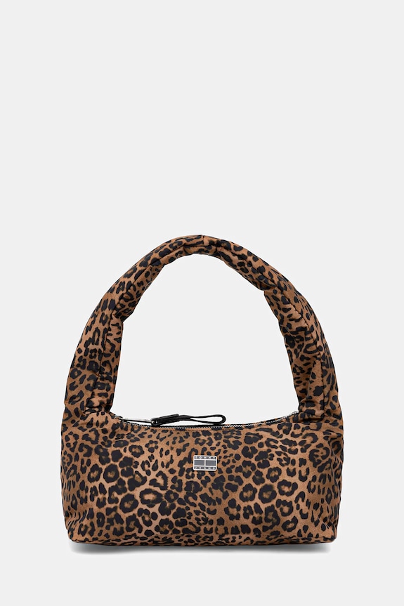 Τσάντα Tommy Jeans υφασμάτινο καφέ AW0AW18241