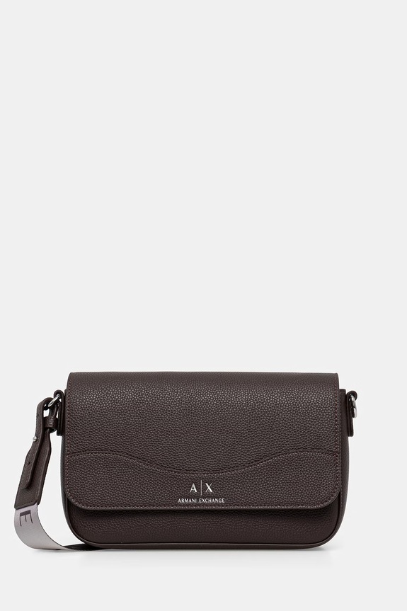 Armani Exchange listonoszka damska z imitacji skóry brązowy 942912.CC783.