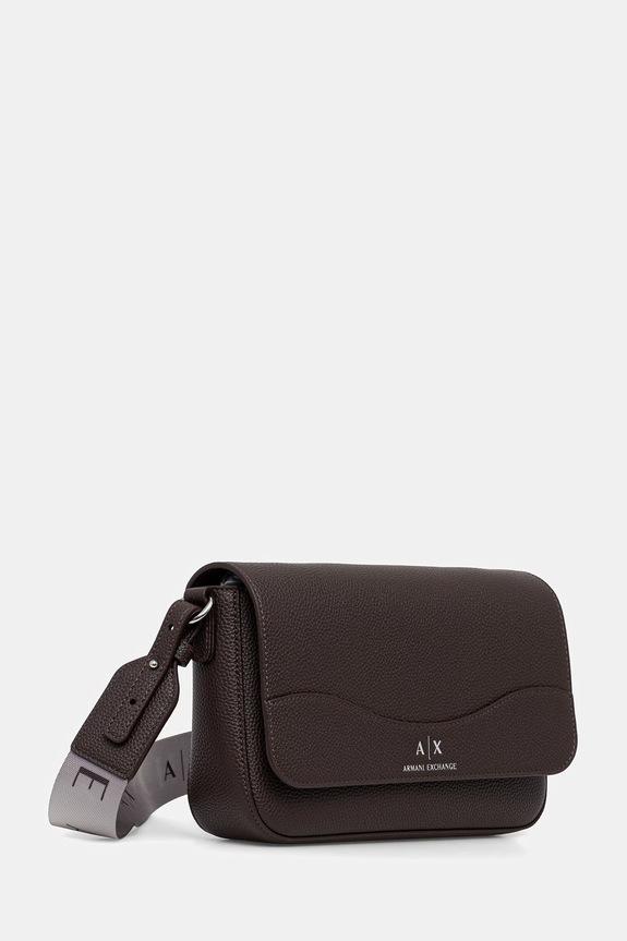 Armani Exchange listonoszka damska z imitacji skóry 942912.CC783. brązowy SS26