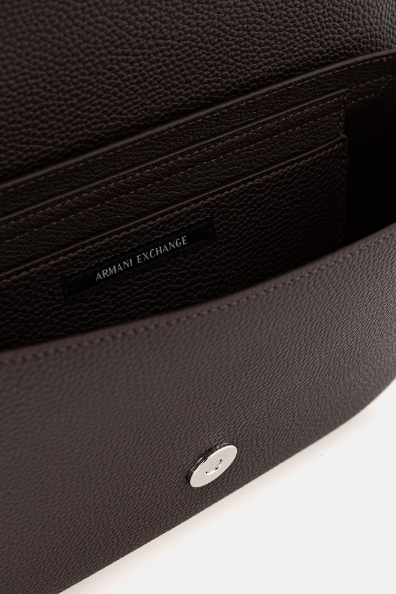 Armani Exchange listonoszka damska z imitacji skóry 942912.CC783. brązowy