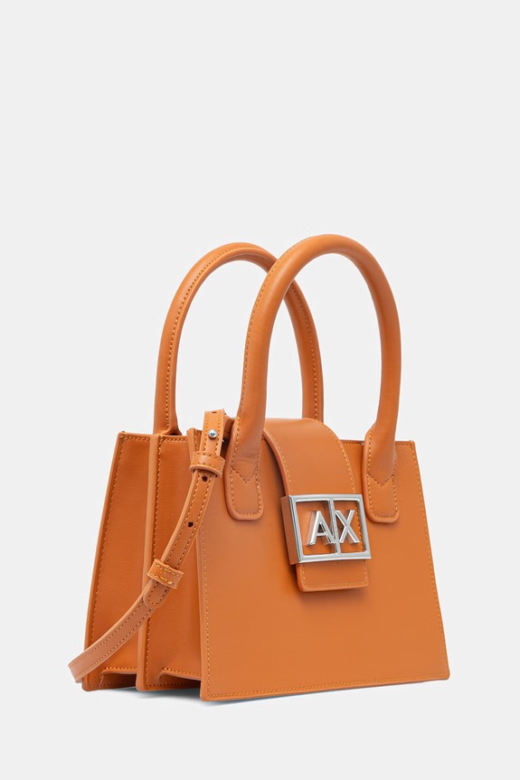 Armani Exchange női műbőr vászontáska XW000306.AF12039. narancssárga SS26