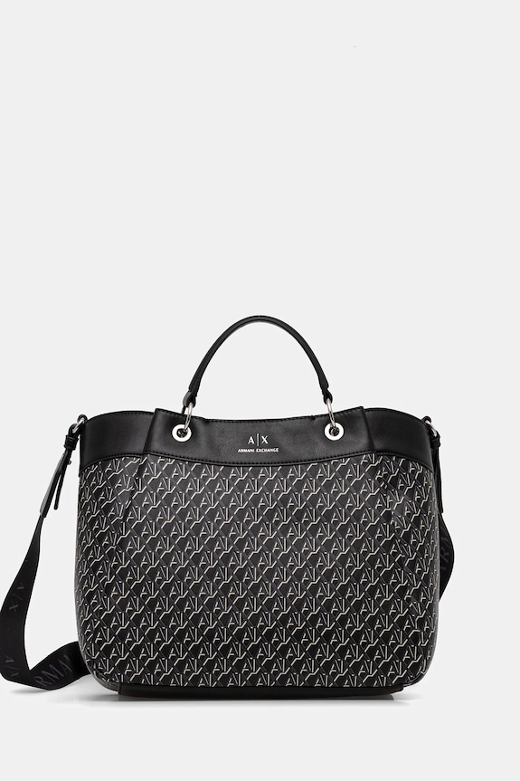 Kabelka Armani Exchange vzorovaný čierna XW000954.AF17145