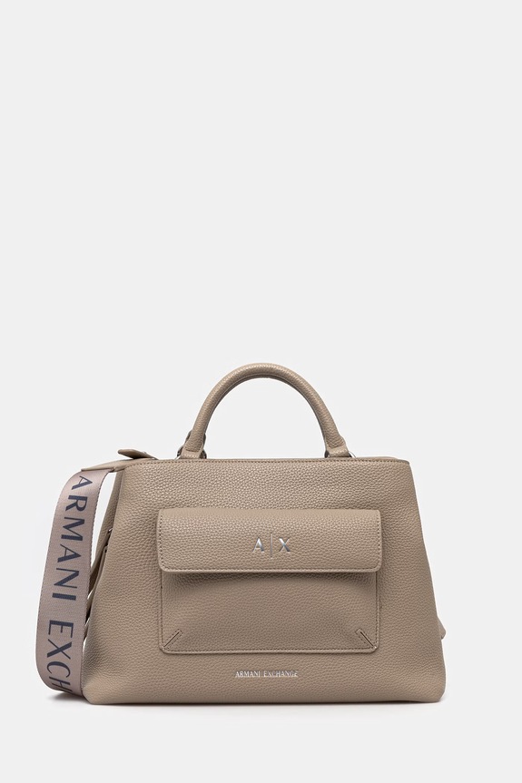Armani Exchange torebka nie mieści A4 beżowy XW001545.AF17019