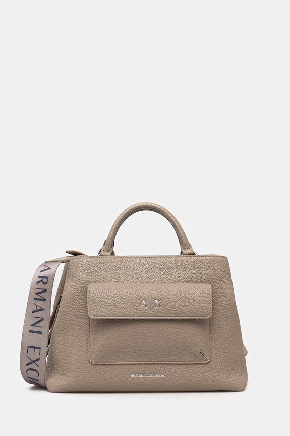 Armani Exchange torebka nie mieści A4 beżowy XW001545.AF17019