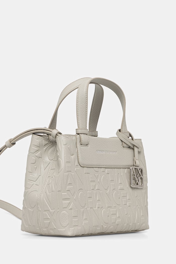 Armani Exchange torebka tote damska z imitacji skóry XW001576.AF15774 beżowy SS26