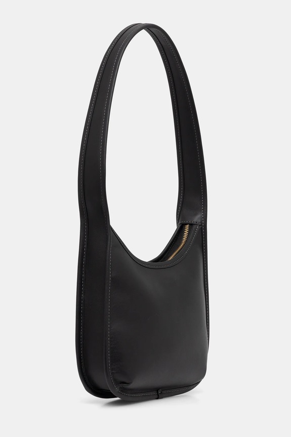 Coach torebka skórzana Curve Zip Bag CAF11 czarny AW25