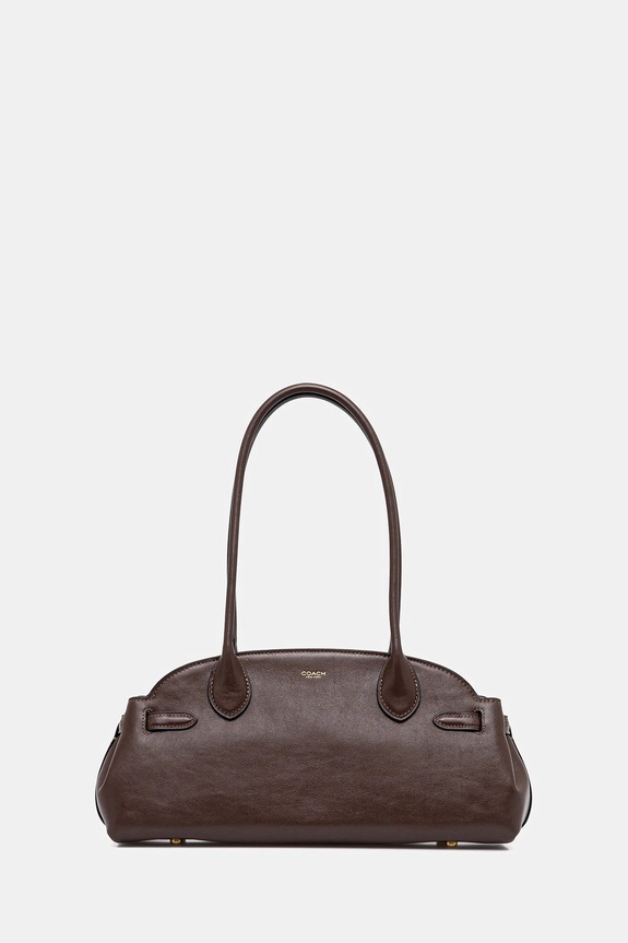 Coach poșetă de piele Empire Carryall Bag 34 uni maro CCM57