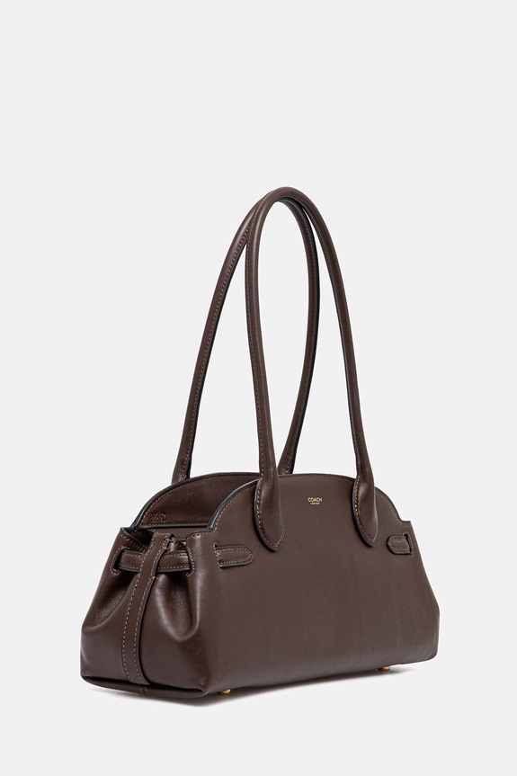 Coach poșetă de piele Empire Carryall Bag 34 CCM57 maro AA00
