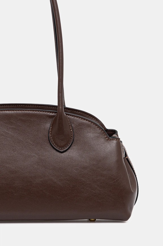 Accesorii Coach poșetă de piele Empire Carryall Bag 34 CCM57 maro