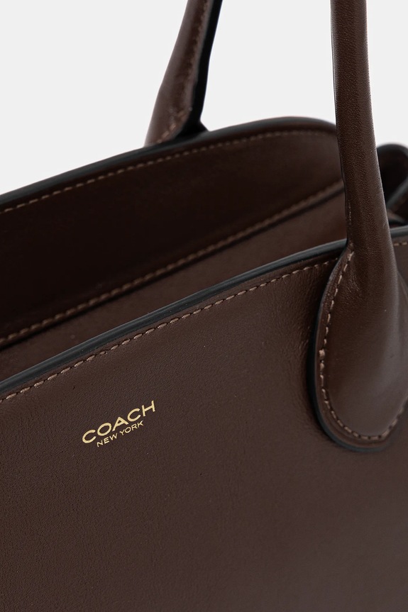 Coach poșetă de piele Empire Carryall Bag 34 maro CCM57