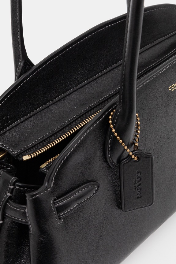 Coach poșetă de piele Empire Carryall Bag 34 CCM57 negru