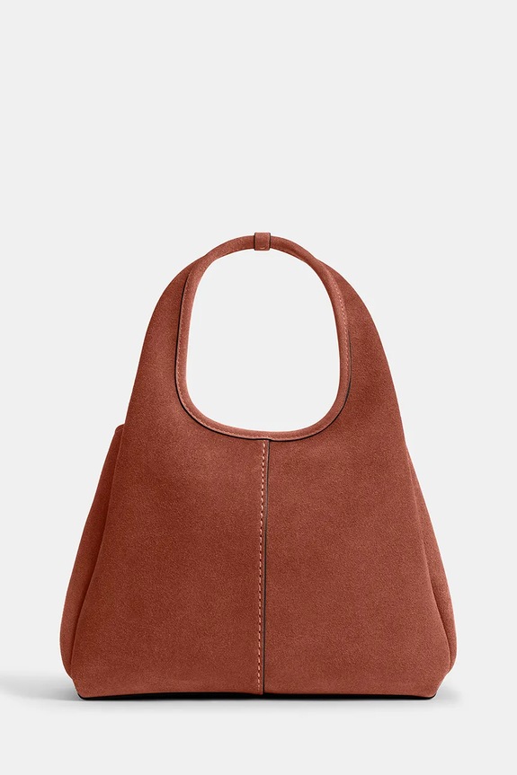 Coach Suade Lana Shoulder Bag 23 сумка крос-боді жіноча замшева CBZ95 коричневий AA00
