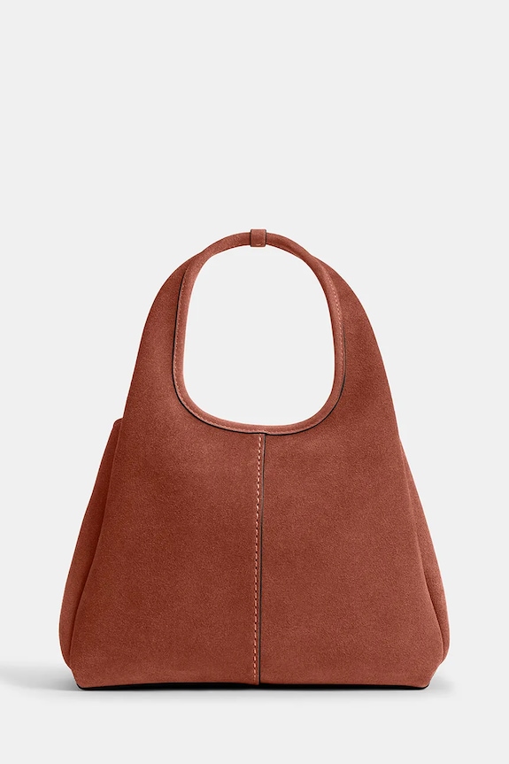 Coach Suade Lana Shoulder Bag 23 сумка crossbody для женщин замшевая CBZ95 коричневый AA00