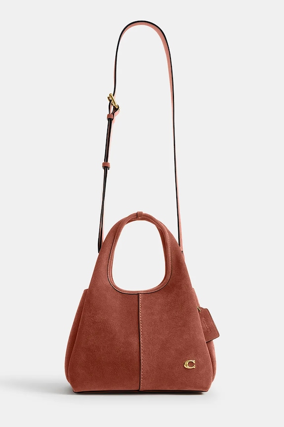 Аксессуары Coach Suade Lana Shoulder Bag 23 сумка crossbody для женщин замшевая CBZ95 коричневый
